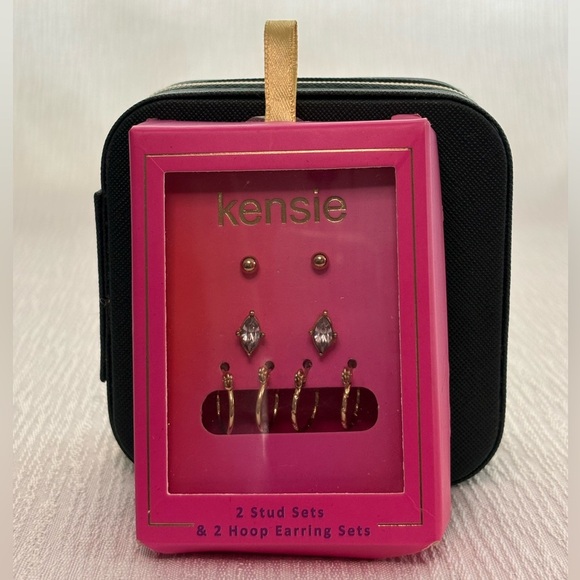 Kensie 4-pair Earing Set - Picture 2 of 2